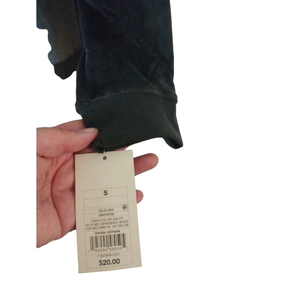 Super Soft Lounge Sweatshirt Stars Above Gray Velour Comfy Versatile  NWT S - Picture 5 of 9